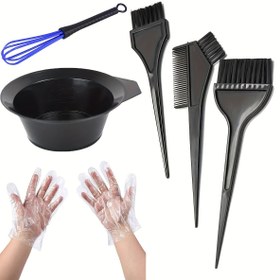 Resim 7 Adet Saç Boyama Kiti - Saç Boyama Fırçası, Kase, Tek Kullanımlık Eldiven ve Çırpıcı İçerir - Kadınlar ve Erkekler İçin Saç Boyama Araçları, Unisex Yetişkin Kullanımı, Saç Boyama Temel Araçları | Profesyonel Saç Boyama Araçları | Dayanıklı Saç Boyama Araçları, Saç Boyama Malzemeleri, Mutfak Temizleme Fırçası, Pot Temizleme Fırçası, Pot Fırçası, Tek Kullanımlık Eldiven, Saç Boyama Kiti, Boya Fırçası, Saç Boyama Ekipmanları, Saç Boyama Aksesuarları, Saç Boyama Aksesuarları, Set Saç Boyama, Saç 