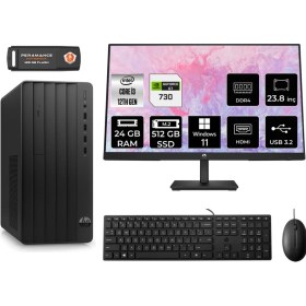 Resim Hp Pro Tower 290 G9 Intel Core I3 12100 24GB 524GB GT730/4GB 23.8" Fhd Monitör W11P 6D3A1EA Masaüstü Bilgisayar & Per4 USB Bellek 6D3A1EAMNT2422 