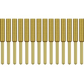 Resim Youmex 4.8mm Titanyum Kaplı Elmas Zımpara Takımı, 1/8" Saplı, 12 Adet, Motorlu Testere Zinciri, Taş, Mücevher Ve Ahşap İçin 