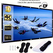 Resim 60 İnç 4K Ultra HD Ev Sinema Projektör Ekranı - Yüksek Kontrast Geniş Görüş Açısı, Dayanıklı Polyester Kumaş ve Montaj Donanımı & Aksesuarları, Kolay Kurulum ile Sürükleyici Film Geceleri, Duvar Tipi Projeksiyon, Doku Kesintisiz İzleme Deneyimi, Yüksek Kontrast Oranı Destek, Geniş Ekran Yansıtma, Pürüzsüz Yüzey, Film Tutkunlar İçin 