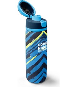 Resim Coral High Mavi Lacivert Desenli Pipetli Ve Direkt İçim Çelik Termos 800 Ml 38582 Mavi 