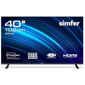 Resim Simfer 40sfs4n 102 Ekran 40" Uydu Alıcılı Led Full Hd Tv 