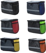 Resim Tongxida Ön Bisiklet Çantası, Büyük Kapasiteli, Yansıtıcı Yan Ağ Cep, Bisiklet Aksesuarları, T Renkli Renkli 