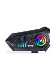 Resim Çeşithane Y10 2x Motosiklet Kask Kulaklığı 300m Interkom, Su Geçirmez Bluetooth Kulaklık, Aı Sesli 