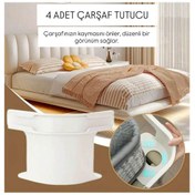 Resim KirazEv 4 Adet Çarşaf Sabitleyici, Çarşaf Tutucu, Çarşaf Kayma Önleyici 