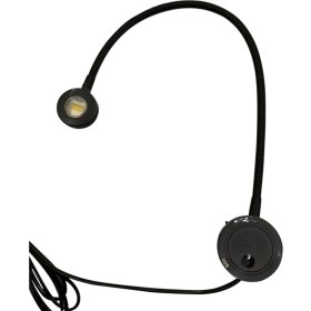 Resim Dizaynaks Dizayn LED Aydınlatmalı Yatak Başı Okuma Lambası USB Şarjlı Flex Bükülebilir Mat Siyah 