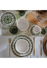 Resim Timeless Green Stackable Yemek / Kahvaltı Takımı 20 Parça 4 Kişilik 21974-75 Yeşil 