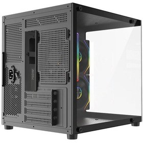 Resim Rampage Lumıd 750w 80+ Bronze Tempered Glass 3 12cm Argb Siyah Matx Gaming Kasa 