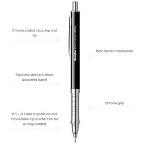 Resim Pro-s 0.7mm Mekanik Kurşun Kalem Siyah / Çok Renkli 