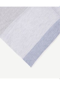 Resim Yargıcı Çizgili Keten Şal 25yksl1103x 021 Mavi 
