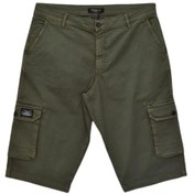 Resim Erkek Kargo Cepli Kanvas Kapri Şort Bgl-st04736 Haki 