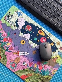 Resim Carton Illustrator Baskılı 28x40 cm Mouse Pad 