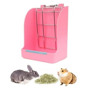 Resim Maiyame Kemirgenler İçin Pratik Yemlik: Plastik Çim Sepeti, 18x14x9cm, Doğal Beslenme Ortamı Sağlar 