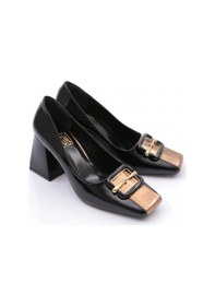 Resim Dgn 0402 Kadin Topuklu Ayakkabi 0402-1748-R146154 Siyah 