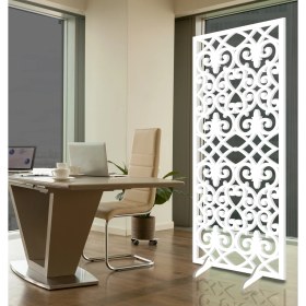 Resim Liar Ahşap Seperatör (Paravan) - KSP-206 - (18 mm) - (69 cm x 139 cm) - (Beyaz) 