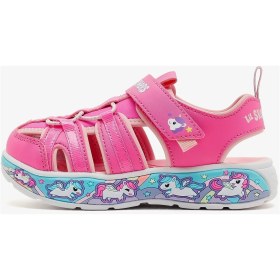 Resim Skechers Play Scene Splash - Cute Crew Küçük Kız Çocuk Pembe Sandalet 303162N Pklp 