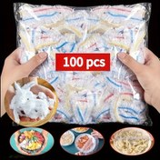 Resim [Easyc Delivery] [Hot Products] [Local Warehouse] 500/300/100 adet Elastik Gıda Taze Paketleri - Geri Çekilebilir Şeffaf Tabak Kapakları - Tek Kullanımlık, Çok Kullanımlı, Koku Yok Mutfak Kapatma Filmi, Uçan Toz Koruma 