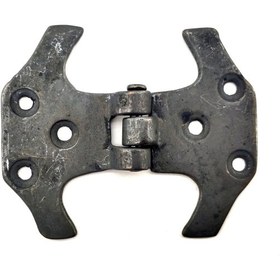 Resim Antika Tarz Dekoratif Pirinç Fit Menteşe - 67 Mm, Oksit 