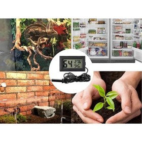 Resim optana LCD Dijital Ekranlı Nem Ölçer Sıcaklık Ölçer Ev Bebek Odası Termometre Higrometre Akvaryum Kuluçka 