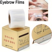 Resim 1 Rulo Şeffaf Kaş Dövmesi Sarma - 42mm x 200mm Hipoalerjenik Koruyucu Bariyer Filmi Mikroblading, Kalıcı Makyaj ve Dudak Dövmeleri için - Yapışkan Kaplama Bant Rulosu 