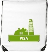 Resim DIYthinker Kadın Pisa İtalya Yeşil Landmark Desen İpli Sırt Çantası İnce Çizgiler Alışveriş Yaratıcı Çanta Omuz Environ Tal Polyester Çanta, Çok renkli, One Size, sırt çantası 