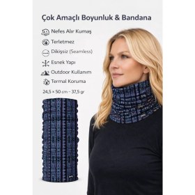Resim Colizon Unisex Motosiklet Maskesi Bandana - Uv Korumalı Termal Outdoor Boyunluk-Buff 