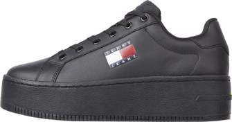 Resim Tommy Hilfiger TJW FLATFORM ESS Kadın Spor Ayakkabı, Siyah, 41 