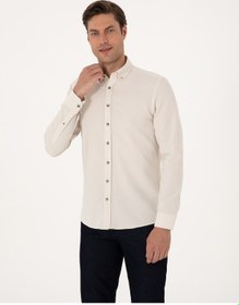 Resim Pierre Cardin Erkek Bej Gömlek Desenli 50311562-vr011 Bej 