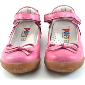Resim Pafi 295 Pembe Hakiki Deri Kız Çocuk Babet Ayakkabı Pembe 