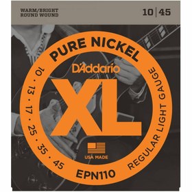 Resim D'Addario EPN110 Pure Nickel Elektro Gitar Teli (10-45) 