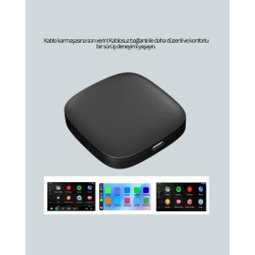 Resim İlkyaz Fashion Bluetooth 5.0 Kablosuz Android Auto Araç Içi Adaptör ILKYZ-KRGRS34 