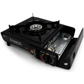 Resim Portatif Kamp Ocağı Çantalı Piknik Açık Alan Ocağı + 3 Kartuş Siyah 