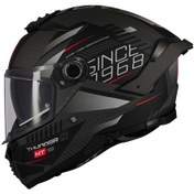 Resim Mt Thunder 4 SV Luminence D1 Kask Mat Gri Siyah 