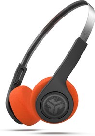 Resim JLab -"Jlab Rewind Retro Headmaster - 12 saatlik pil ömrü ile Bluetooth Headhole, Özel EQ3 sesi - Mikrofonlu kulak kedisi, 80s/90'lardan serin görünüm - Vintage kulaklıklar Bluetooth, Siyah" 
