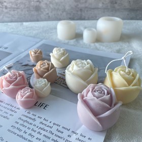 Resim Silikon Gül Çiçek Reçine Döküm Kalıpları, DIY Craft Yapımı için 1 PC Buz Küpü Tepsi Topu Kalıp 