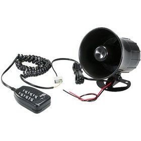 Resim Folinda 12v 30w Araba Motosiklet Hoparlörü, Altı Sesli Konuşma Fonksiyonu, Plastik Ve Metal Malzeme 