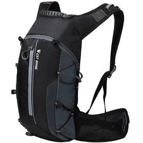 Resim Jialan Su Geçirmez Bisiklet Çantası Bisiklet Sırt Çantası Nefes A Siyah 