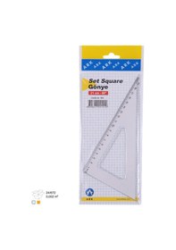 Resim Şeffaf Gönye 21 Cm 60 Derece 