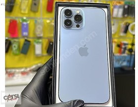Resim Apple iPhone 13 Pro Max YD 128 GB Mavi |  Pil 82% Sıfırdan Farksız 