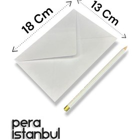 Resim 500 Adet 13 18 Beyaz Davetiye Lüks Tebrik Kartı Mektup Mühür Cüzdan Büyük Kapasiteli Torba Zarf 