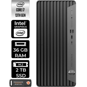 Resim Hp Pro Tower 400 G9 Intel Core I7 13700 36GB 2tb SSD Fdos Masaüstü Bilgisayar & Per4 USB Bellek 6U4T6EAPN334 