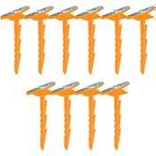 Resim Homyl 10 Adet Plaj Havlusu Klipsi, Havuz Kenarı Dinlenme Seyahat Turuncu 