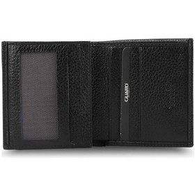 Resim Guard Leather Guard Siyah Çok Bölmeli Mini Deri Erkek Cüzdanı Çok Renkli 