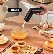 Resim Turcoshop11 Siyah Katlanır Usb Şarjlı 3 Hızlı Çırpıcı - Değiştirilebilir Çırpıcı Başlıkları Diğer 
