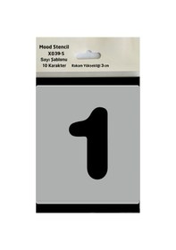 Resim Stencil Rakam Boyama Şablonu X039-sayı Rakam Yüksekliği 3 Cm 