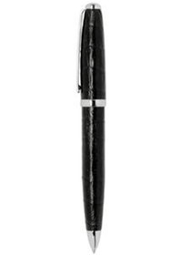 Resim Zippo Black Leather Wrap Ballpoint Kalem - 41123-000001 