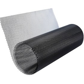 Resim Mufunye Siyah Alüminyum Otomobil Izgara Ağı - 6x12mm Kesilebilir Evrensel Model 