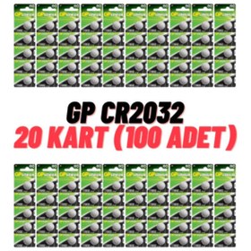 Resim GP Batteries Gp Cr2032 3v Lityum Para Pil 100'lü 