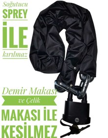Resim Vi Caro Grade80 G80 13 Mm 1.5 Metre Kesilmez Çelik Motorsiklet Zincir Kilit Yale 