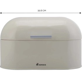 Resim Karaca Dustin Ekmek Kutusu Cream 